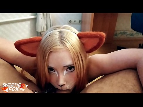 ❤️ Gitulon ni Kitsune ang dick ug cum sa iyang baba ❤️❌ Anal porn sa amon ☑